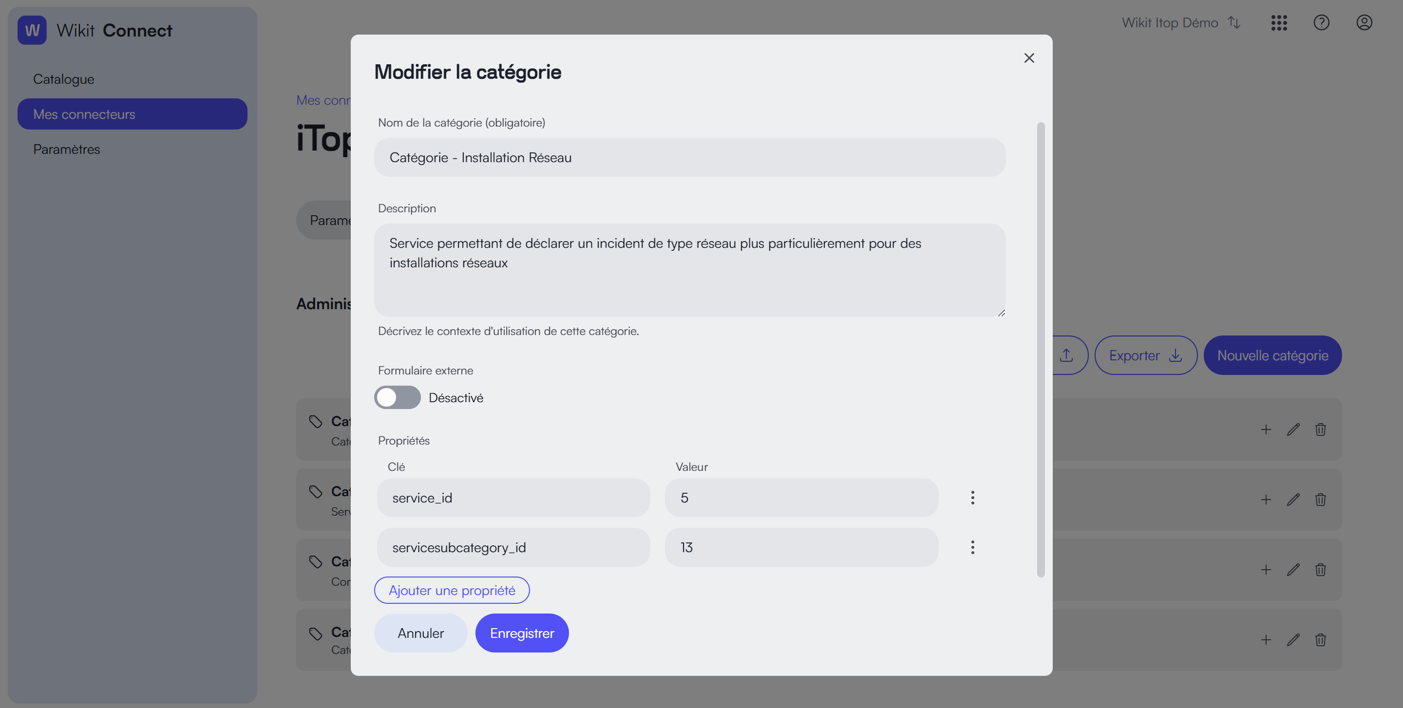 Catégorisation dans Wikit Semantics