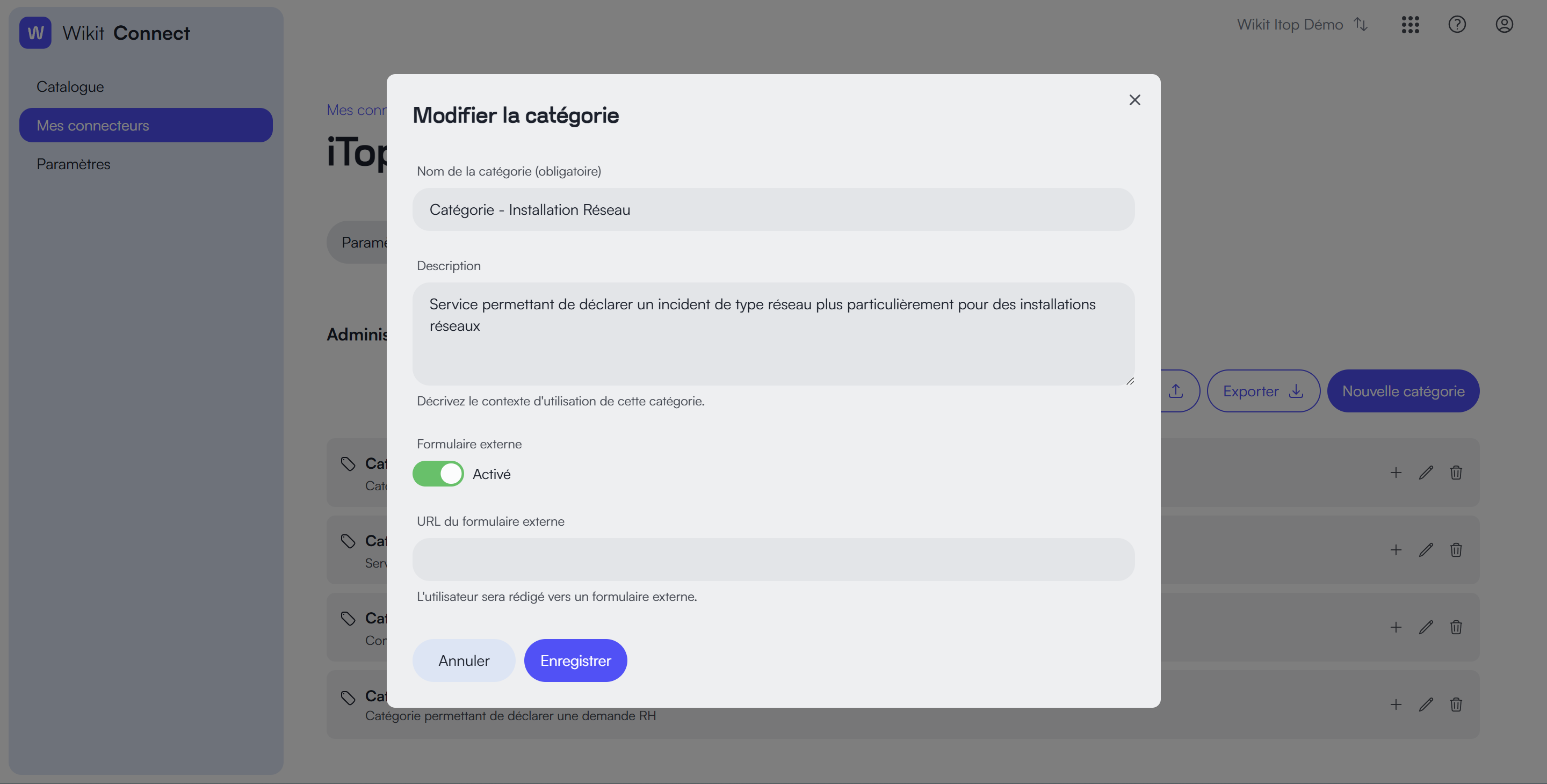 Redirection vers un formulaire externe